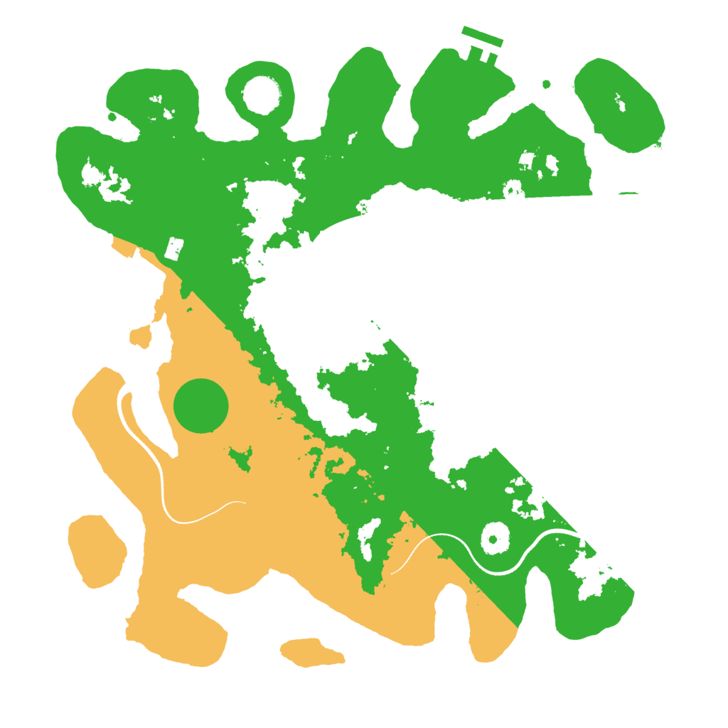 Biome Rust Map: Procedural Map, Size: 3500, Seed: 763439647