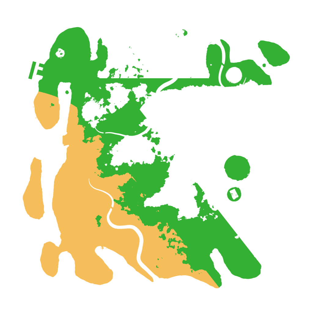 Biome Rust Map: Procedural Map, Size: 3550, Seed: 304558