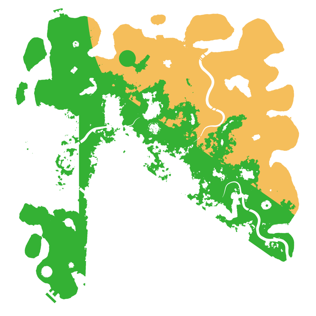 Biome Rust Map: Procedural Map, Size: 5000, Seed: 12545
