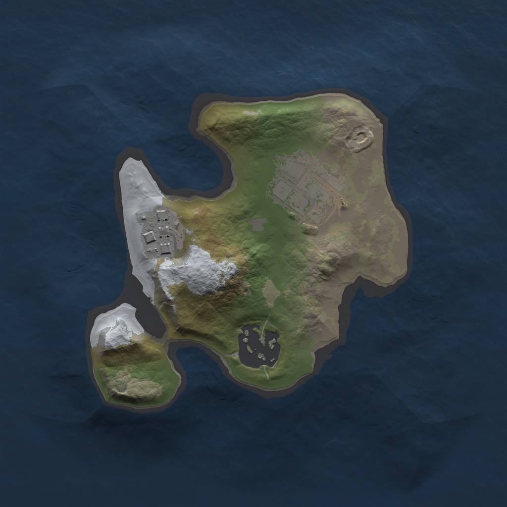 Rust Map: Barren, Size: 1700, Seed: 43758063, 5 Monuments