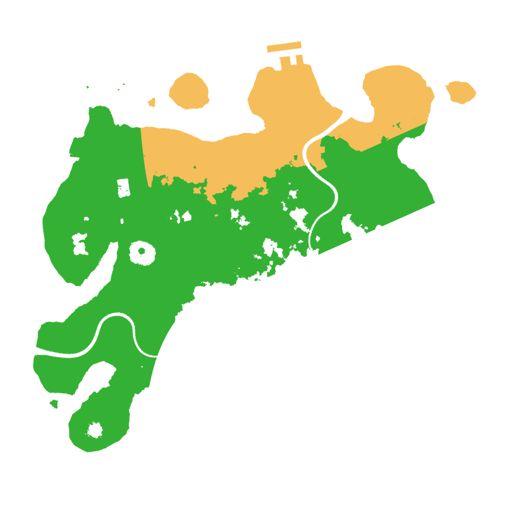 Biome Rust Map: Procedural Map, Size: 3000, Seed: 28229