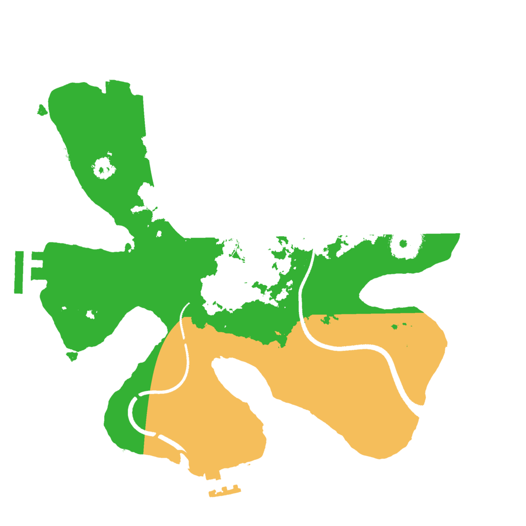 Biome Rust Map: Procedural Map, Size: 2500, Seed: 1515554868