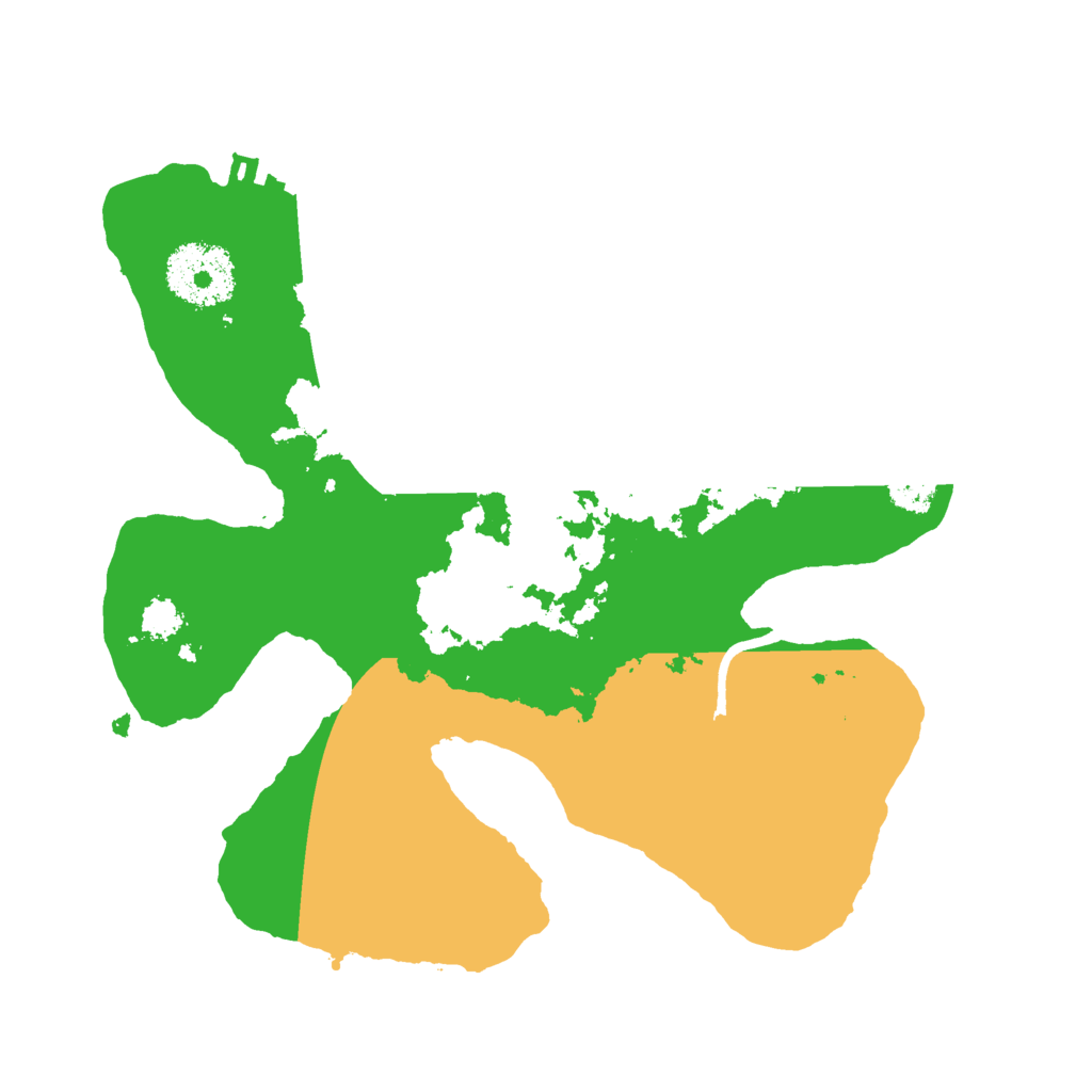 Biome Rust Map: Procedural Map, Size: 2500, Seed: 1515554868