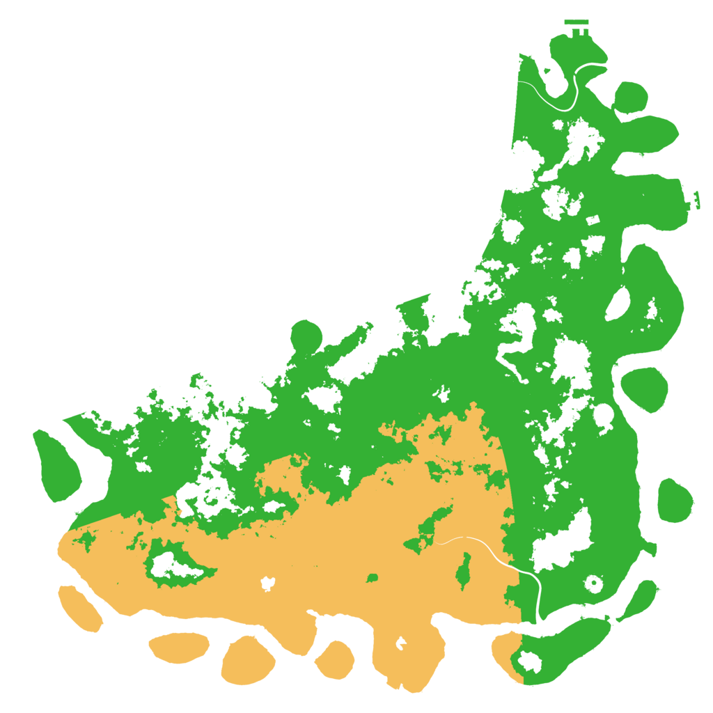 Biome Rust Map: Procedural Map, Size: 6000, Seed: 29384756
