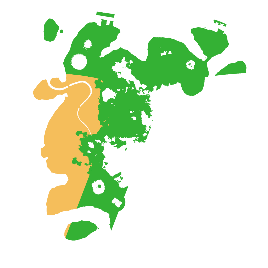Biome Rust Map: Procedural Map, Size: 3000, Seed: 133298250