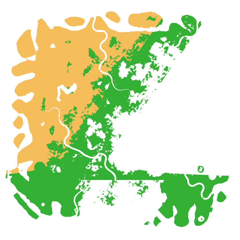 Biome Rust Map: Procedural Map, Size: 6000, Seed: 81726354