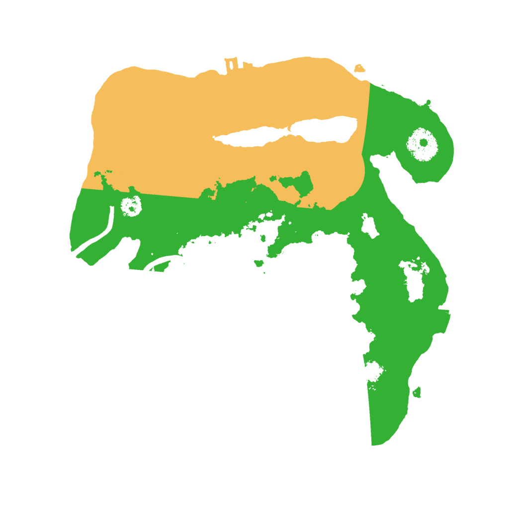 Biome Rust Map: Procedural Map, Size: 2500, Seed: 17814