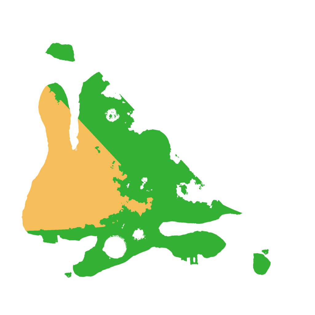 Biome Rust Map: Procedural Map, Size: 2500, Seed: 848311509