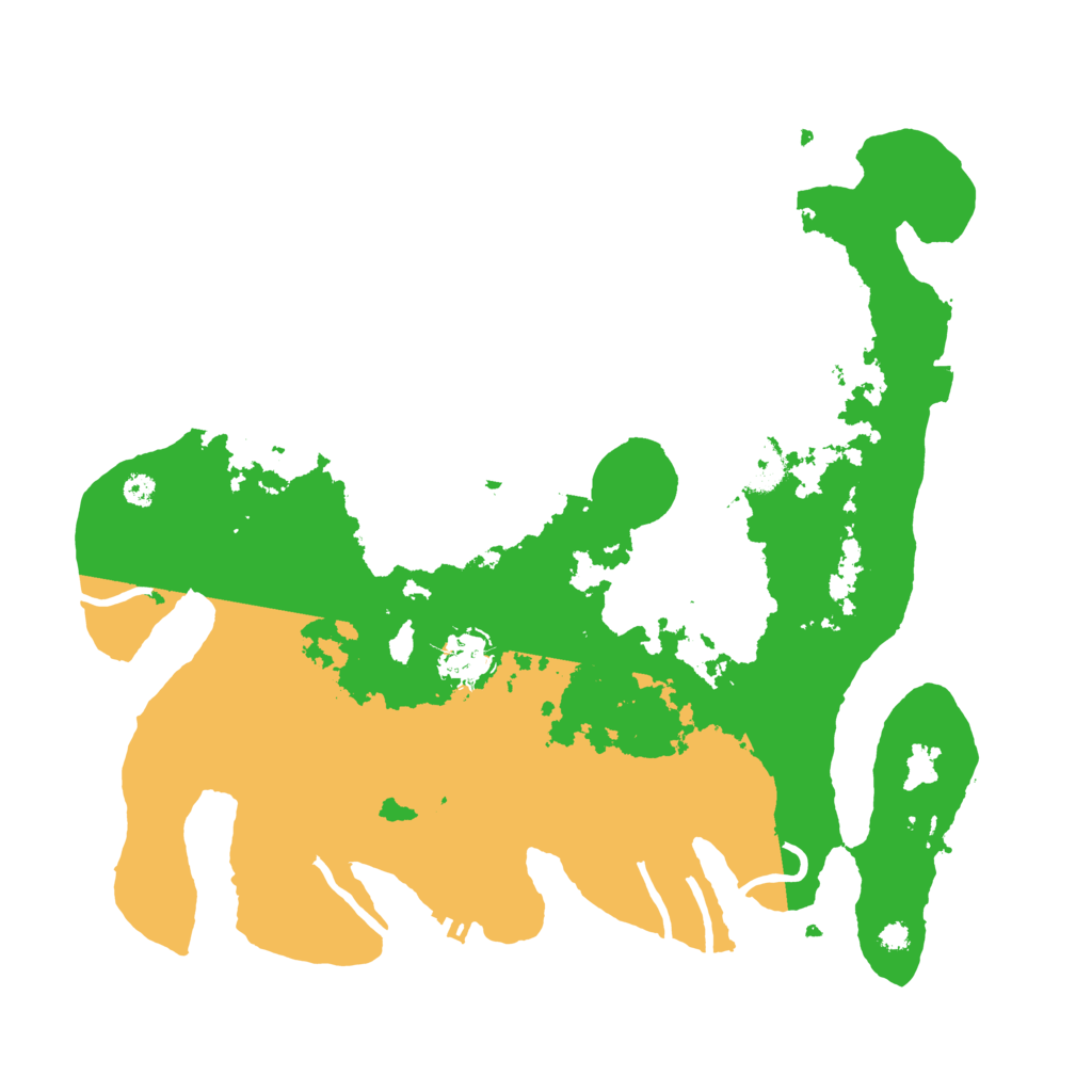 Biome Rust Map: Procedural Map, Size: 3500, Seed: 50100