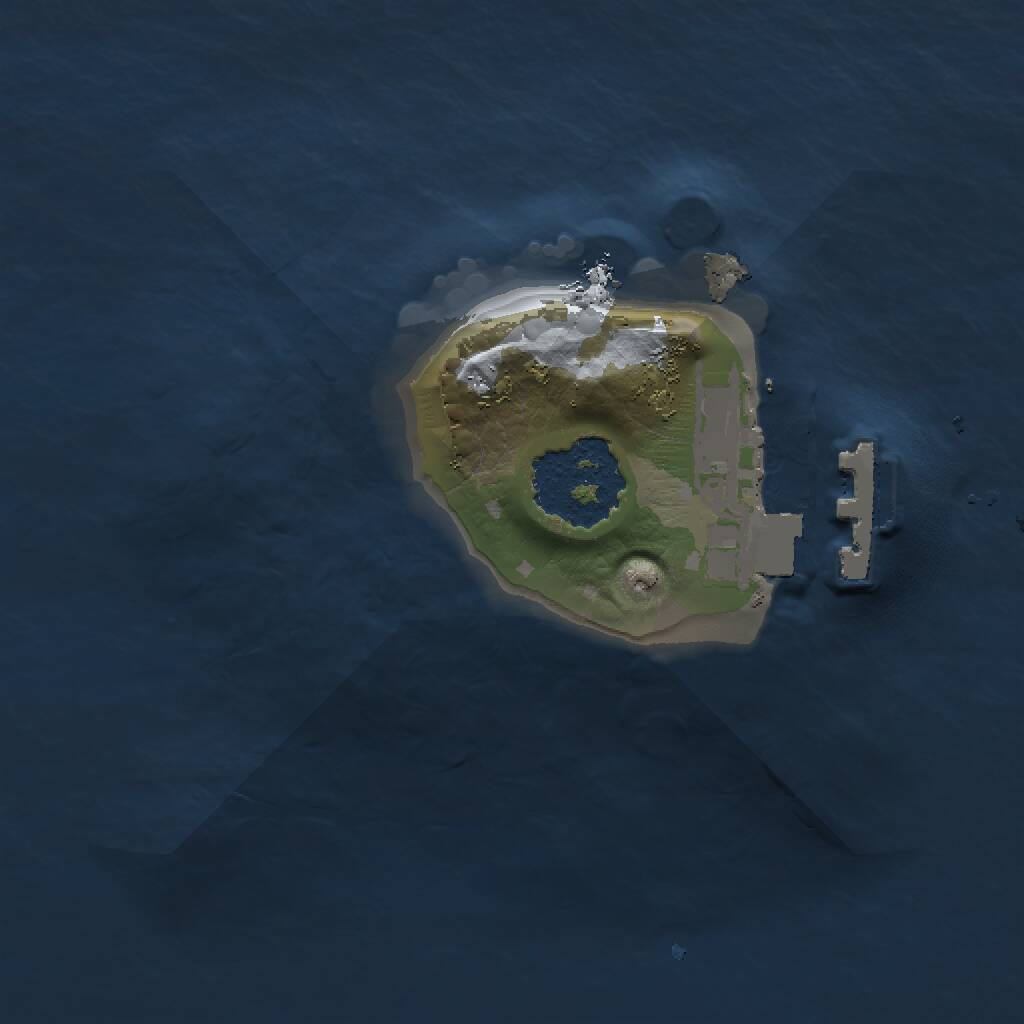 Rust Map: Procedural Map, Size: 1150, Seed: 819358997, 2 Monuments