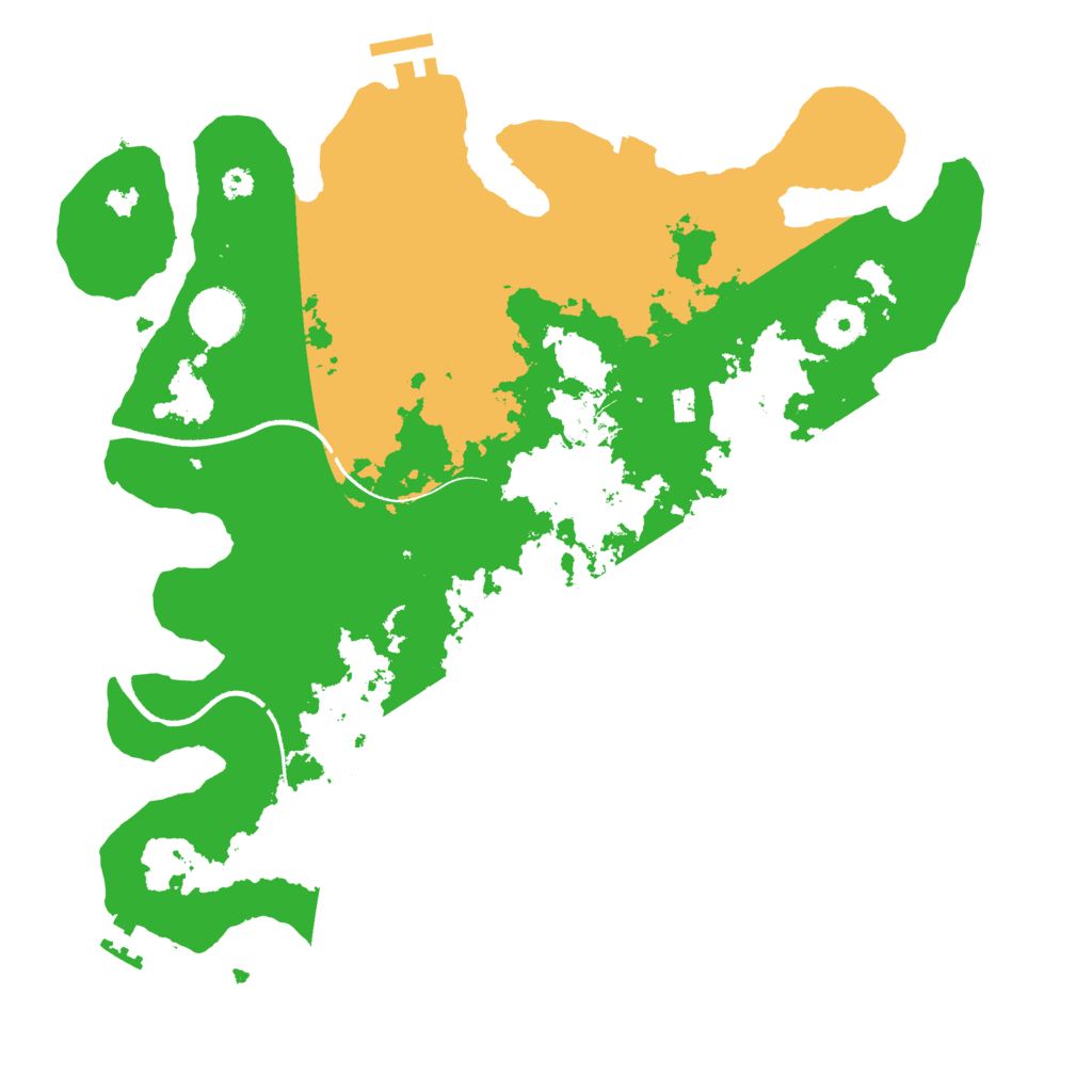 Biome Rust Map: Procedural Map, Size: 3500, Seed: 1199