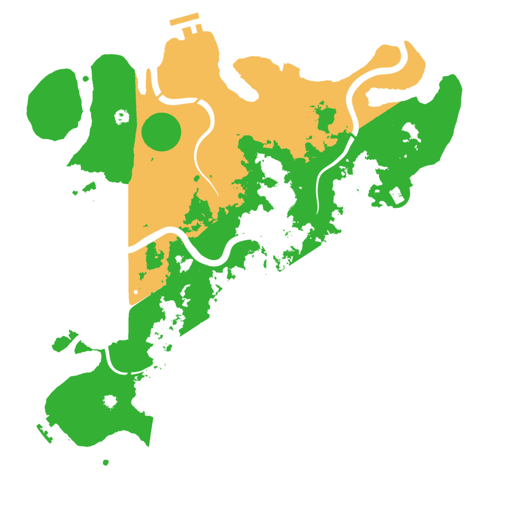 Biome Rust Map: Procedural Map, Size: 3500, Seed: 1199