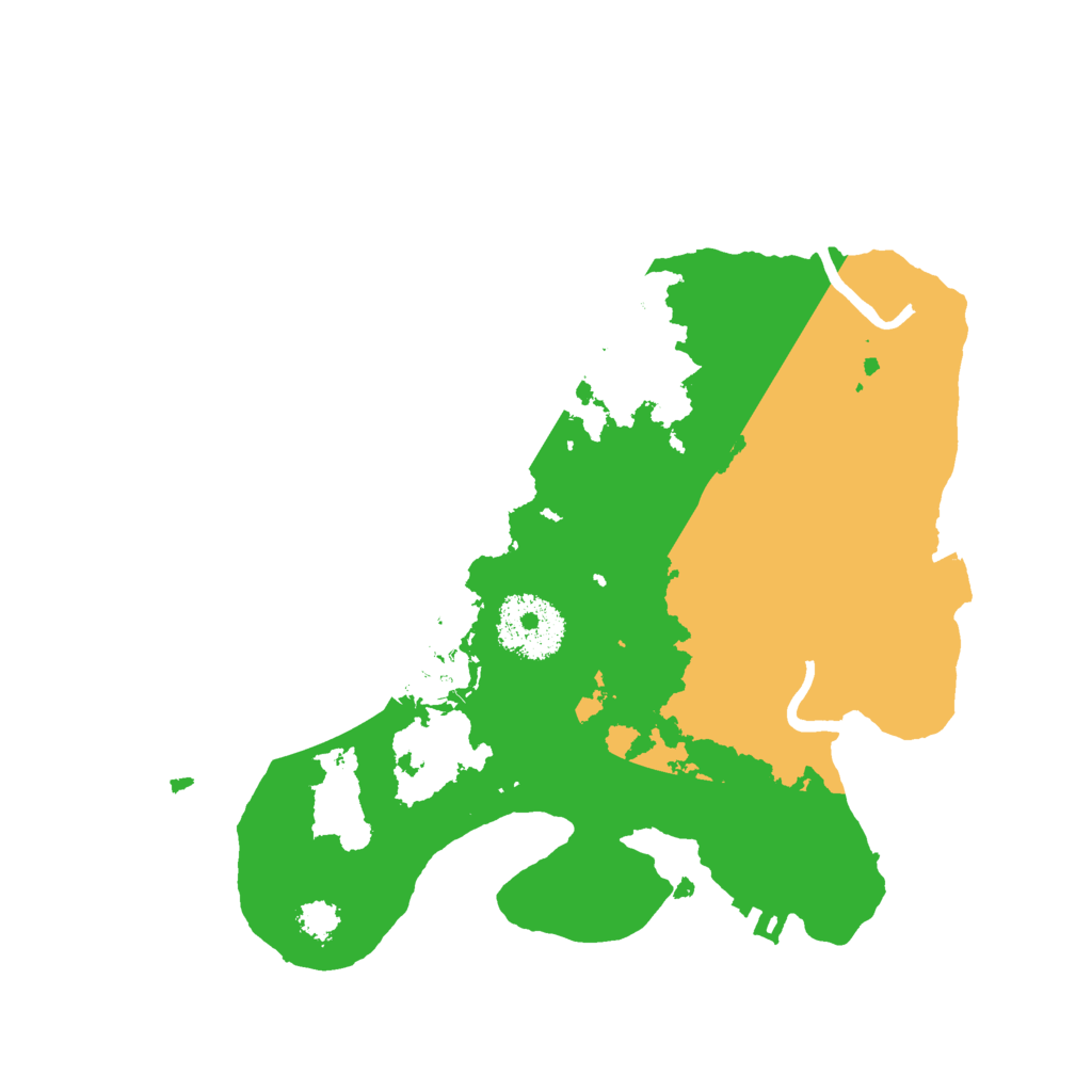 Biome Rust Map: Procedural Map, Size: 2500, Seed: 7684
