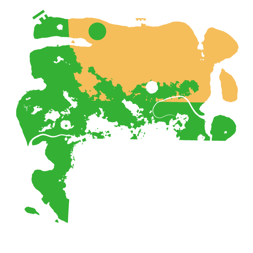 Biome Rust Map: Procedural Map, Size: 3800, Seed: 344052