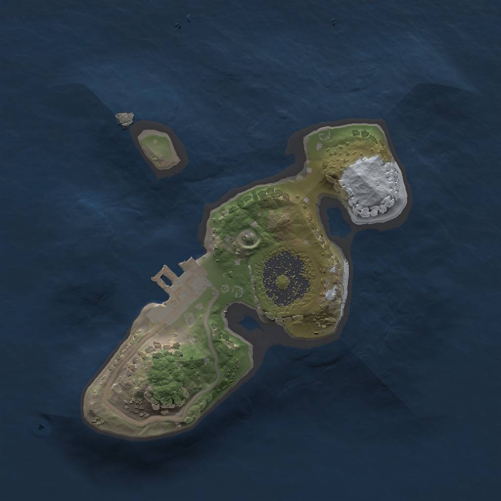 Rust Map: Procedural Map, Size: 1500, Seed: 242141242, 4 Monuments