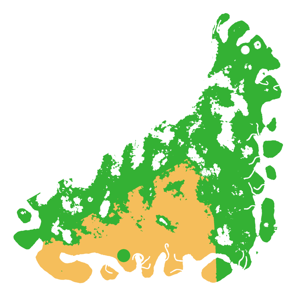 Biome Rust Map: Procedural Map, Size: 6000, Seed: 47484