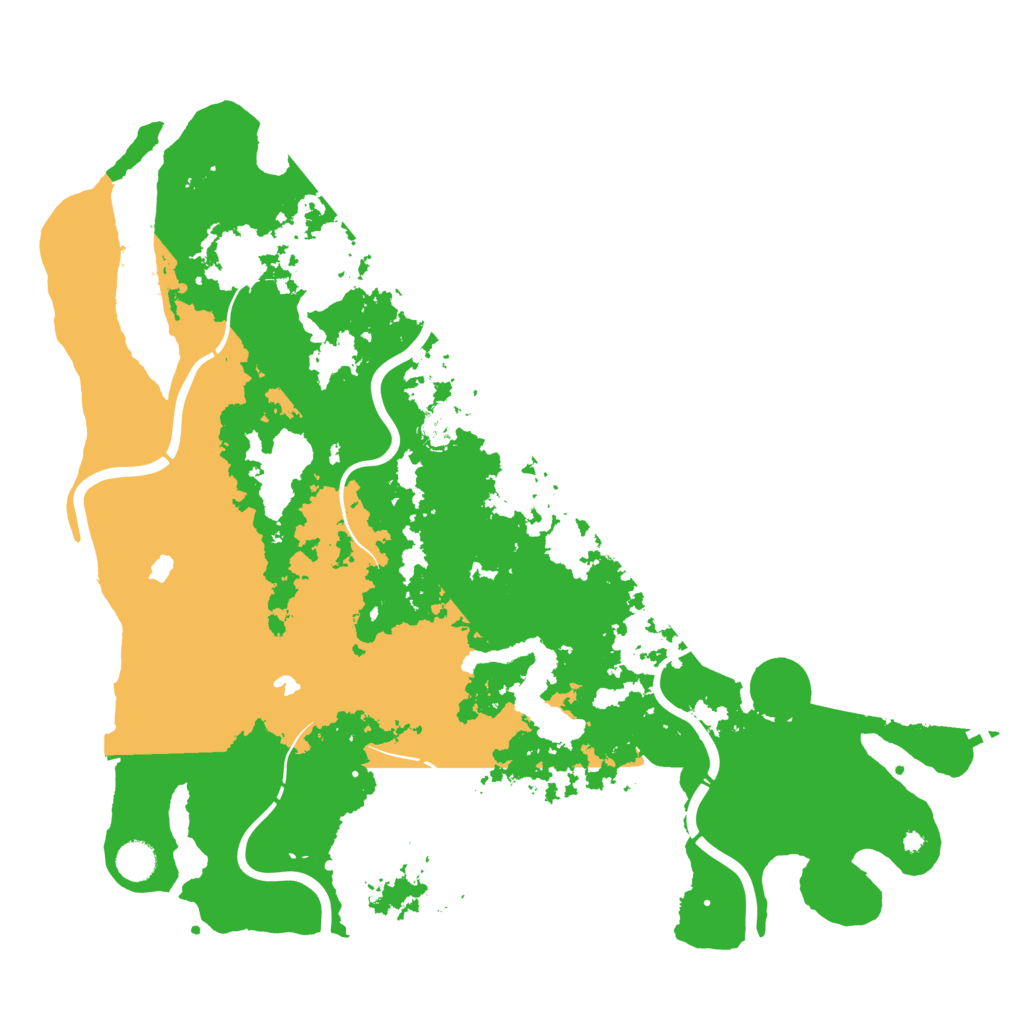 Biome Rust Map: Procedural Map, Size: 4500, Seed: 513330022
