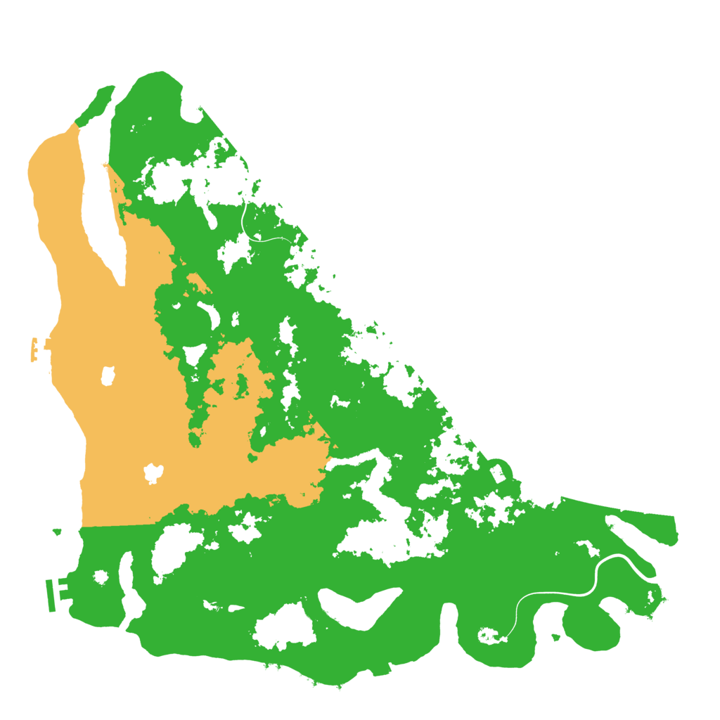 Biome Rust Map: Procedural Map, Size: 4500, Seed: 513330022