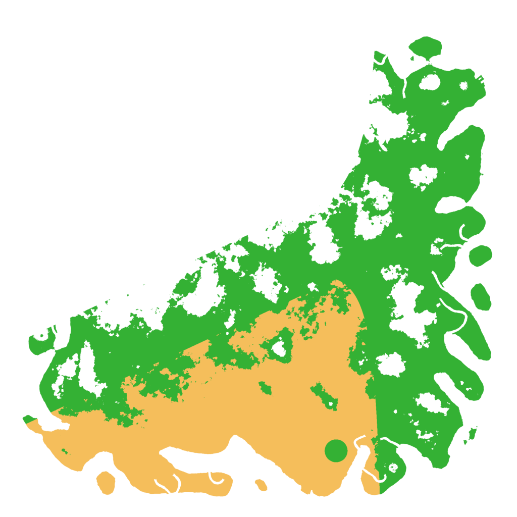 Biome Rust Map: Procedural Map, Size: 6000, Seed: 8815991