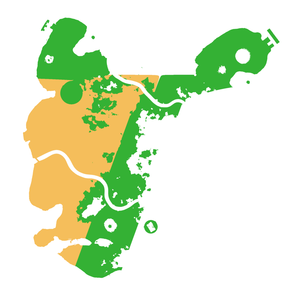 Biome Rust Map: Procedural Map, Size: 3550, Seed: 399301