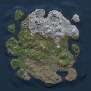 Thumbnail Rust Map: Procedural Map, Size: 3250, Seed: 1332604498, 13 Monuments