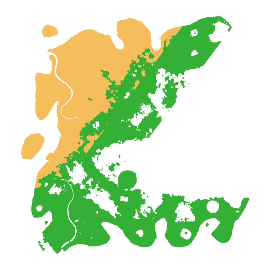 Biome Rust Map: Procedural Map, Size: 3800, Seed: 52095587