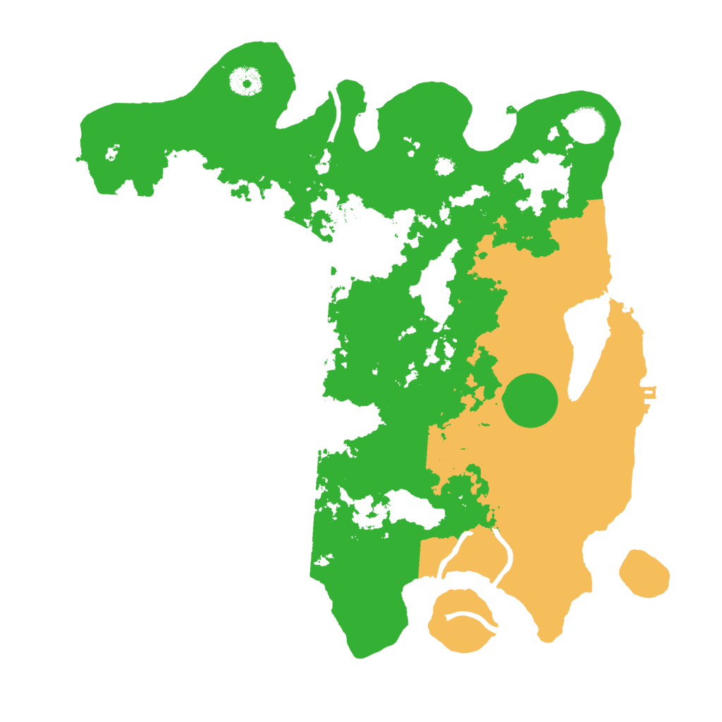 Biome Rust Map: Procedural Map, Size: 3500, Seed: 202224