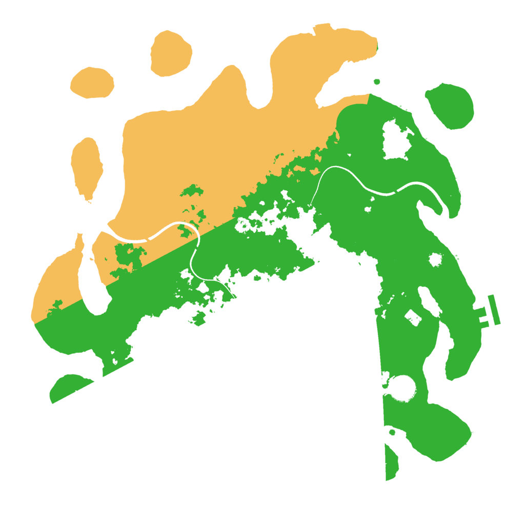 Biome Rust Map: Procedural Map, Size: 3500, Seed: 326932