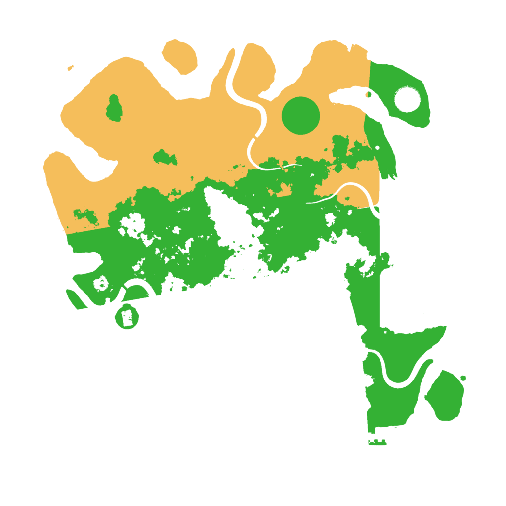 Biome Rust Map: Procedural Map, Size: 3500, Seed: 1071815