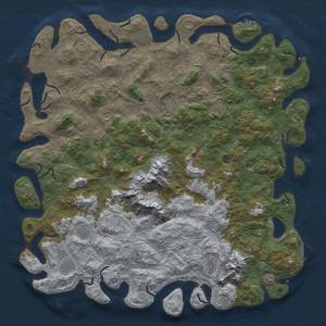 Thumbnail Rust Map: Procedural Map, Size: 6000, Seed: 1476113444, 19 Monuments