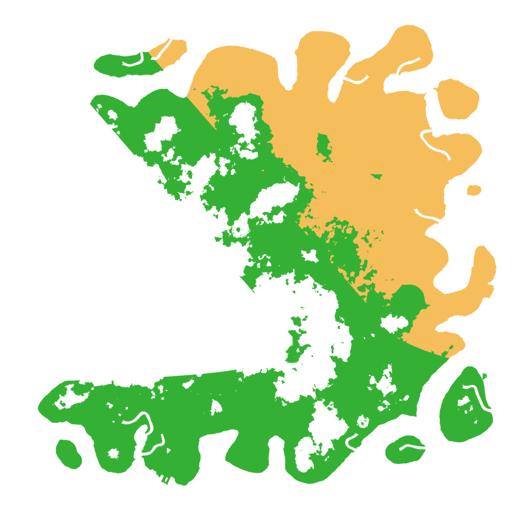 Biome Rust Map: Procedural Map, Size: 4500, Seed: 17066