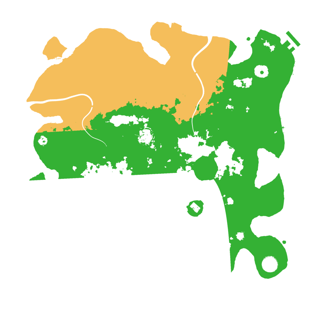 Biome Rust Map: Procedural Map, Size: 3500, Seed: 419280702