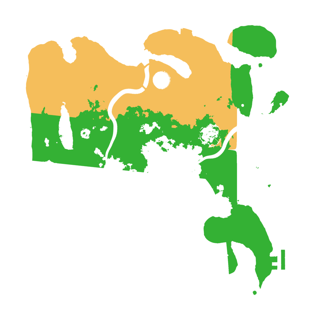 Biome Rust Map: Procedural Map, Size: 3200, Seed: 907