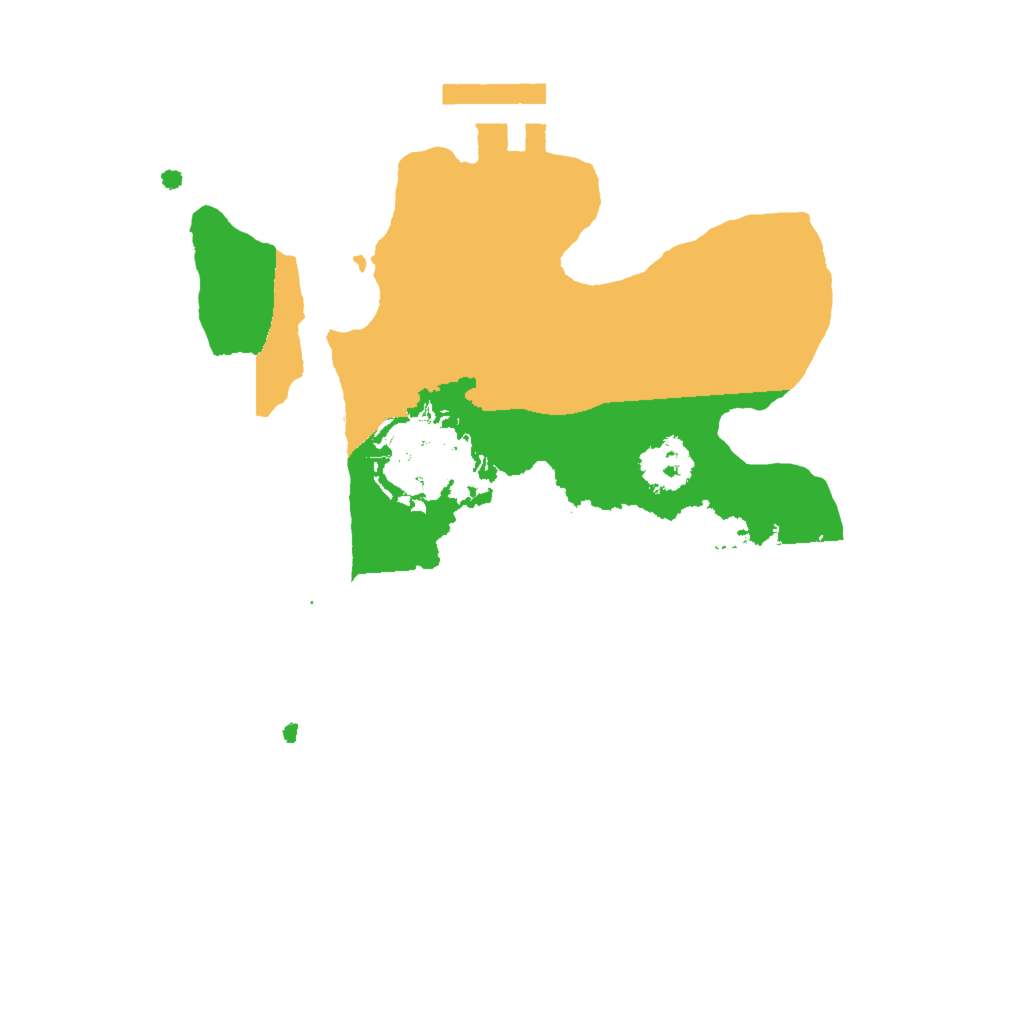 Biome Rust Map: Procedural Map, Size: 2000, Seed: 1044276046