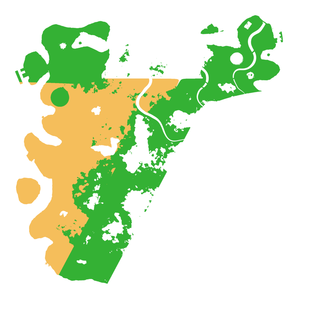 Biome Rust Map: Procedural Map, Size: 4500, Seed: 198345306