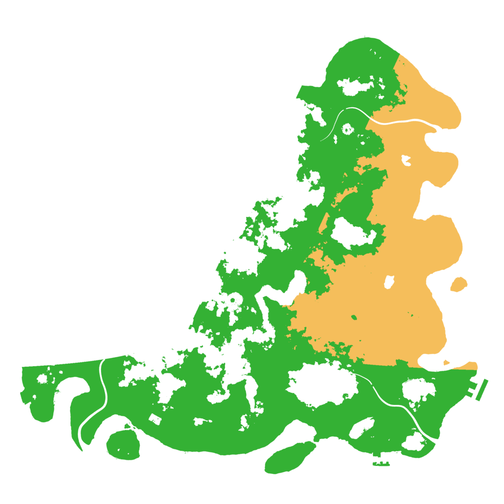 Biome Rust Map: Procedural Map, Size: 4500, Seed: 1160623434