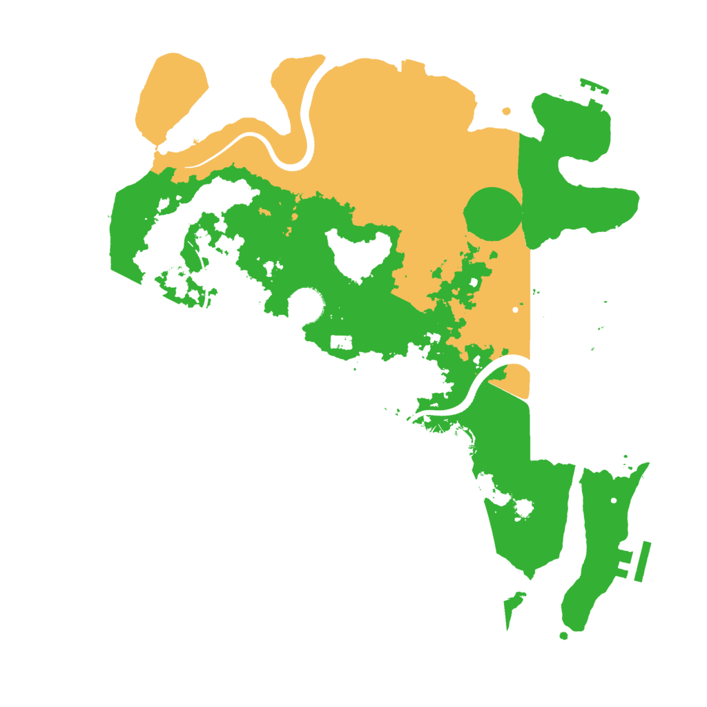 Biome Rust Map: Procedural Map, Size: 3500, Seed: 654983
