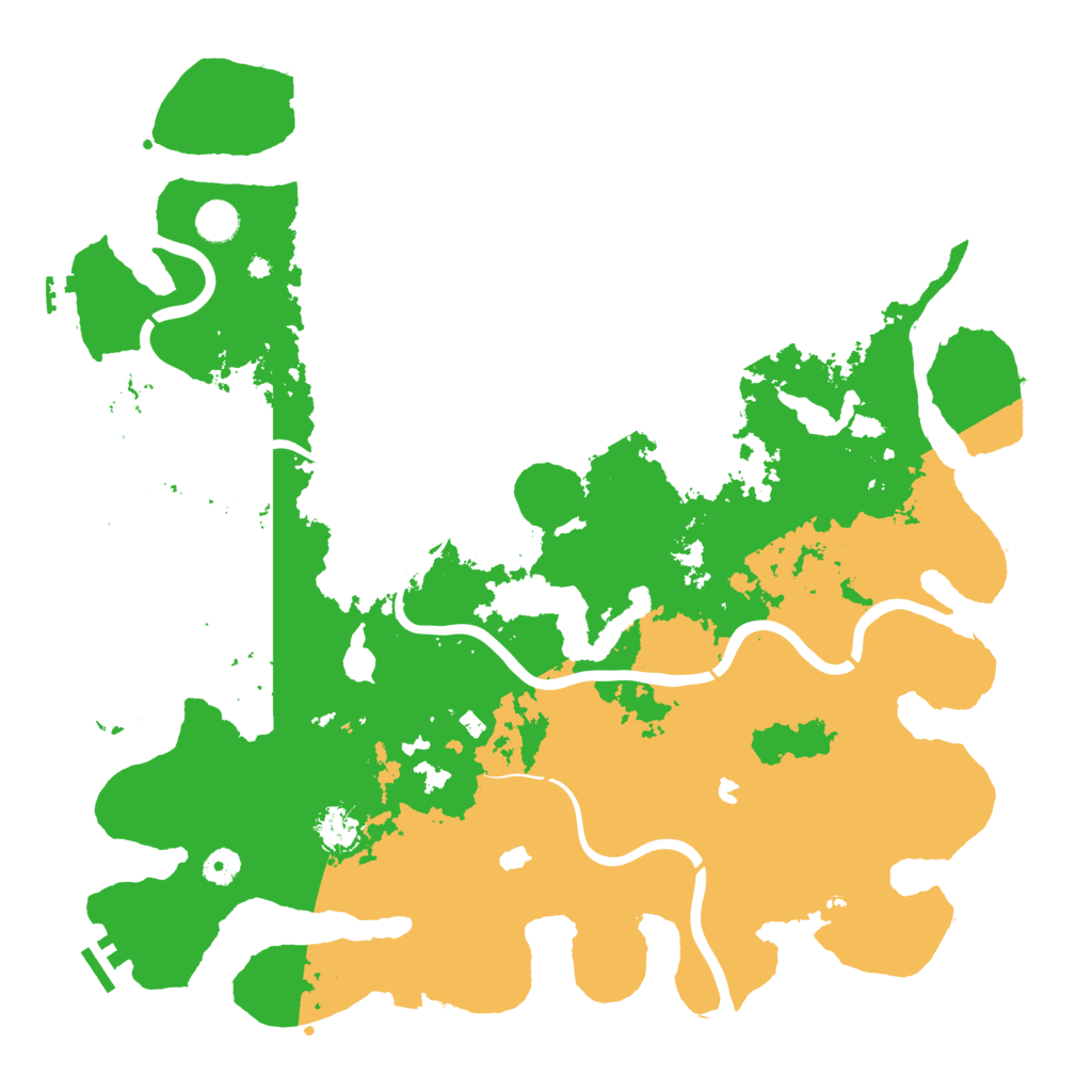 Biome Rust Map: Procedural Map, Size: 4500, Seed: 1230903545