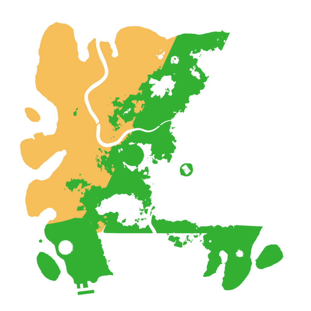 Biome Rust Map: Procedural Map, Size: 3800, Seed: 45768