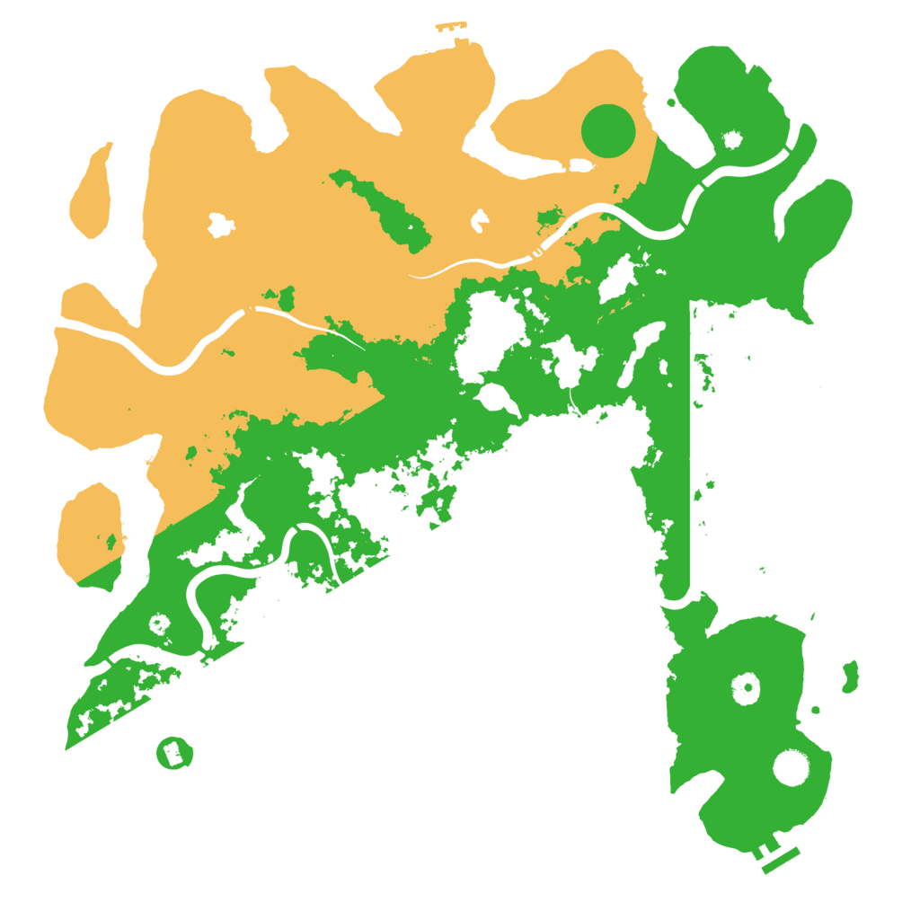 Biome Rust Map: Procedural Map, Size: 4500, Seed: 1285624779