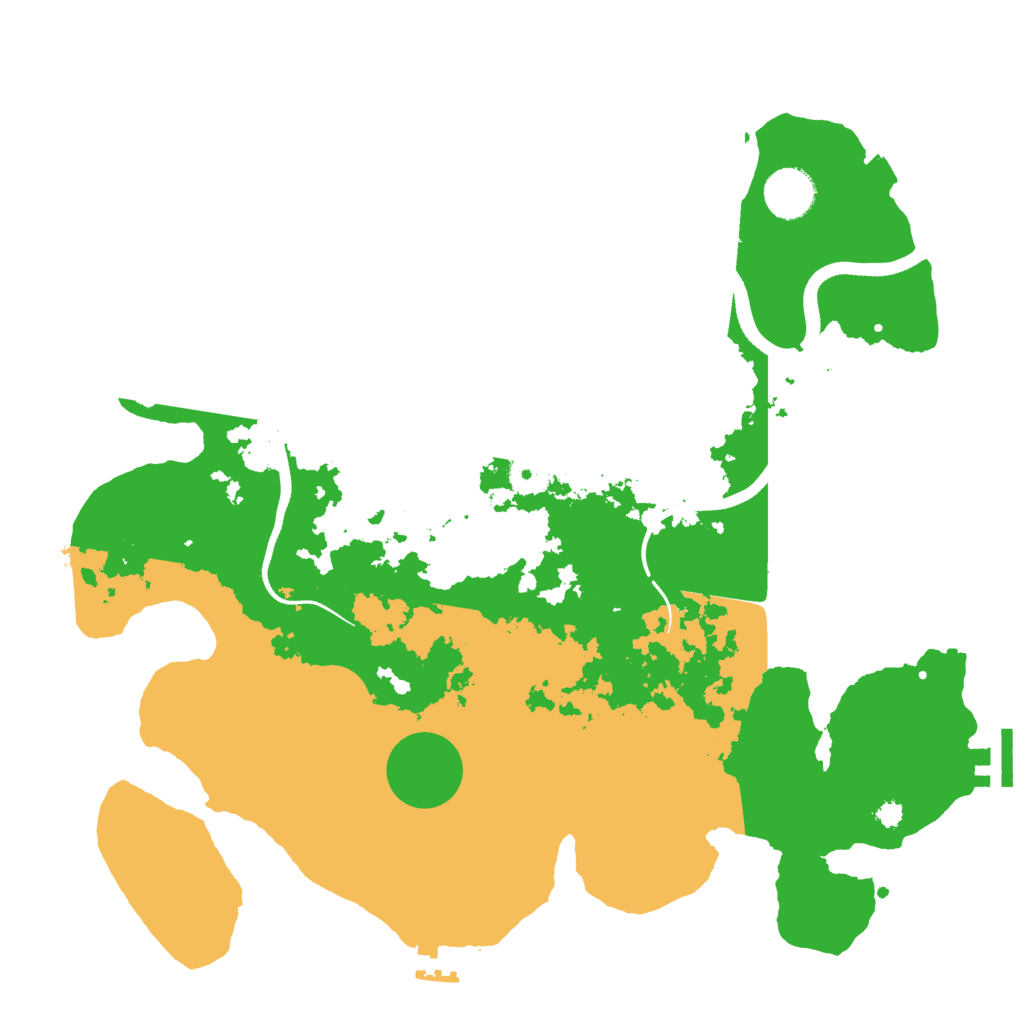 Biome Rust Map: Procedural Map, Size: 3550, Seed: 815666