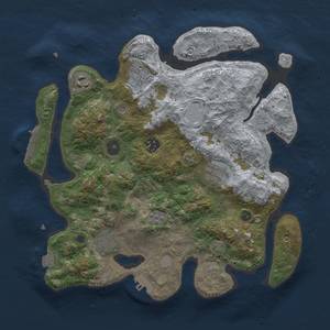 Thumbnail Rust Map: Procedural Map, Size: 3333, Seed: 333, 14 Monuments