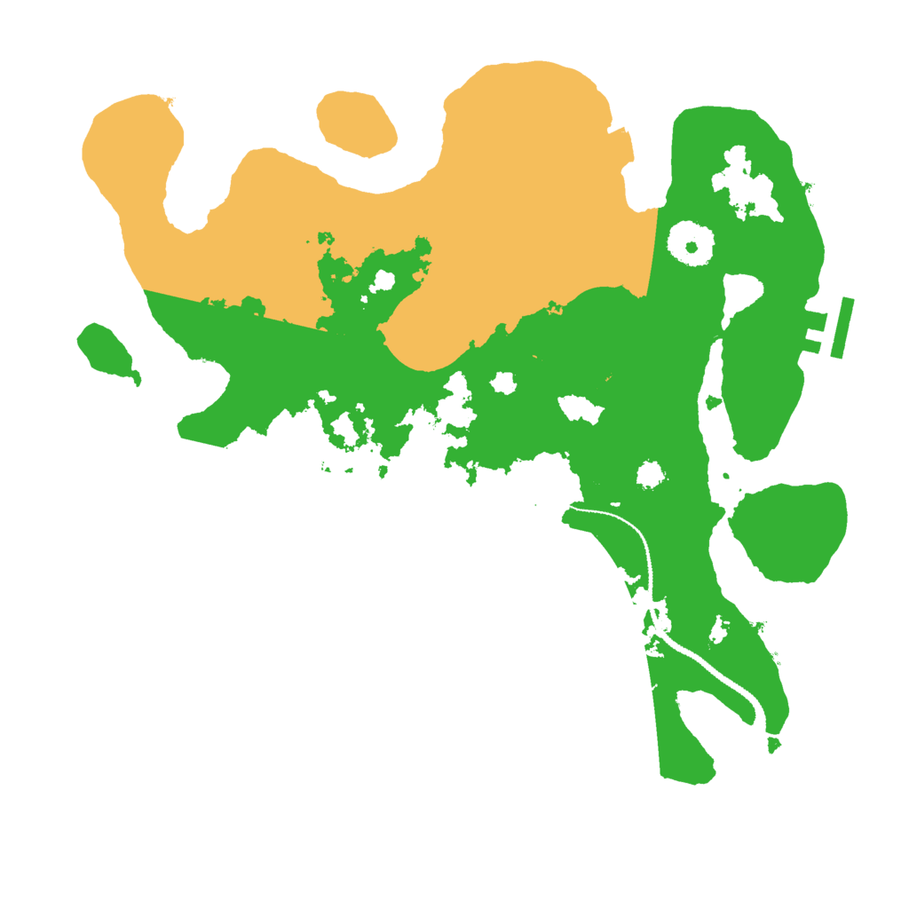 Biome Rust Map: Procedural Map, Size: 3000, Seed: 9277125