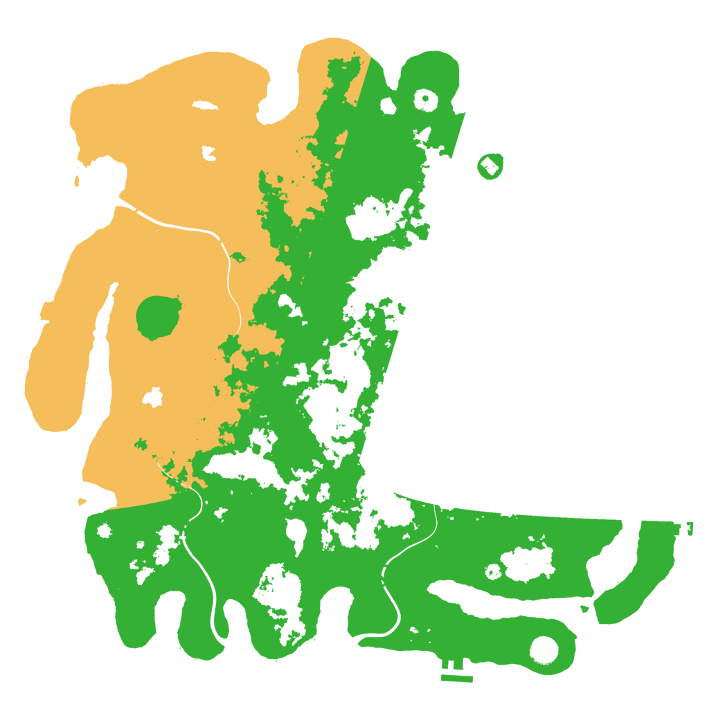 Biome Rust Map: Procedural Map, Size: 4500, Seed: 1052523231