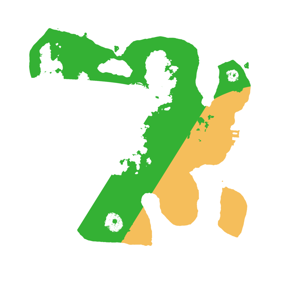 Biome Rust Map: Procedural Map, Size: 2500, Seed: 657499522