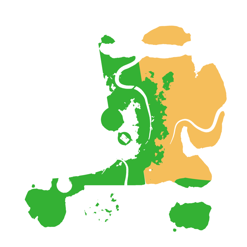 Biome Rust Map: Procedural Map, Size: 3000, Seed: 2136405466