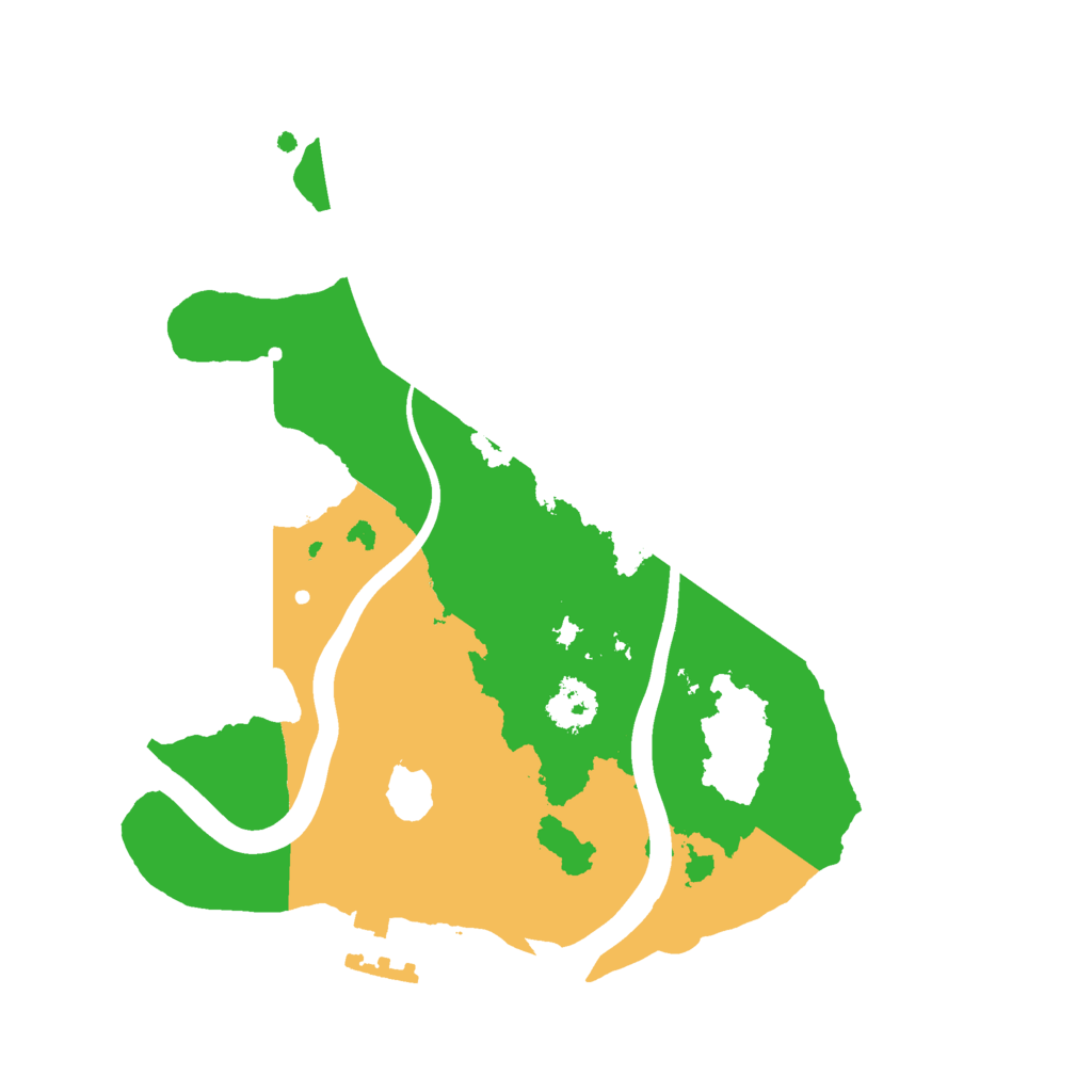 Biome Rust Map: Procedural Map, Size: 2222, Seed: 5611