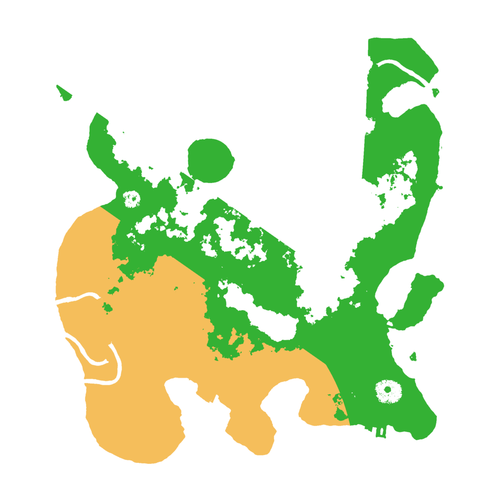 Biome Rust Map: Procedural Map, Size: 3000, Seed: 10601
