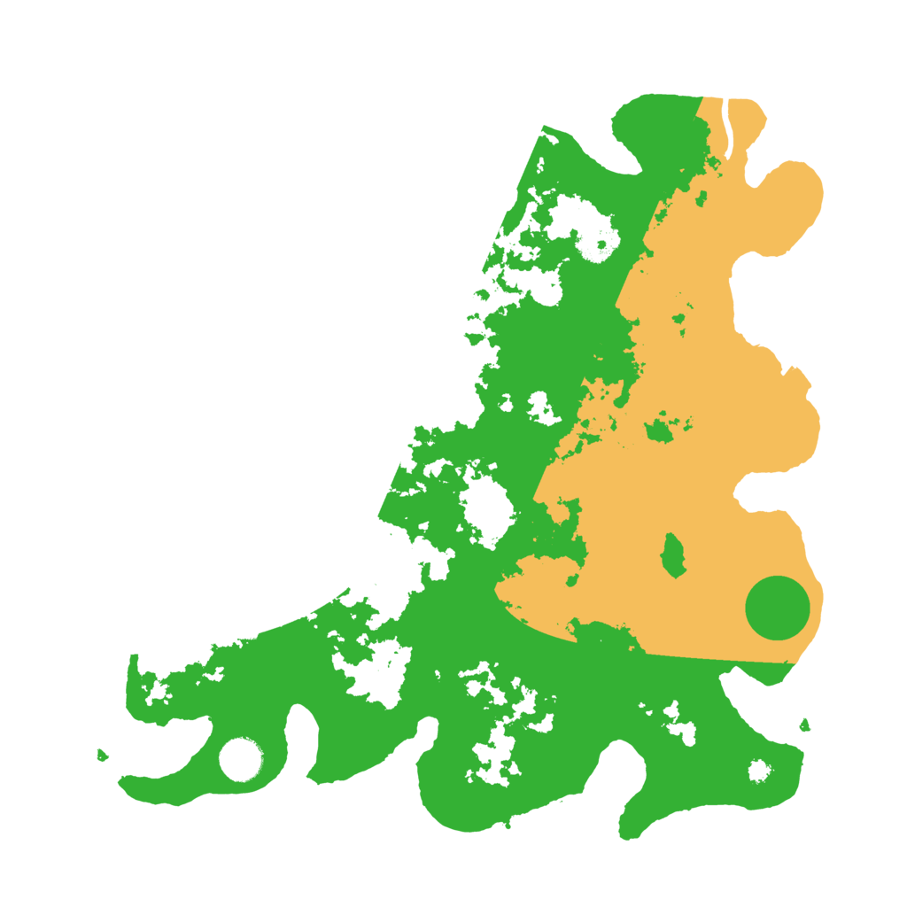 Biome Rust Map: Procedural Map, Size: 3700, Seed: 612351