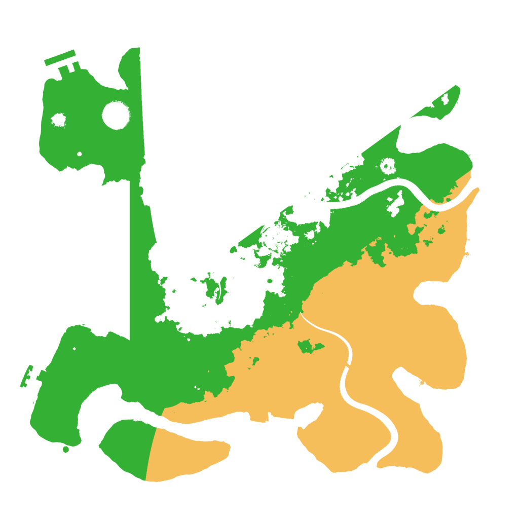 Biome Rust Map: Procedural Map, Size: 3300, Seed: 1204813599
